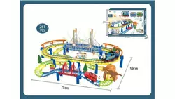 Детская железная дорога Train Track набор путей для электропоезда со светом игрушечные детские железные дороги