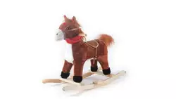 Качалка для детей Лошадка музыкальная лошадка для малышей мягкие качалки для детей лошадка-качалка для сада