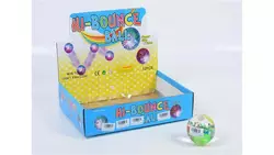 Мячик-прыгун Hi-bounce ball мячик-попрыгунчик со шнурком прозрачный мяч прыгунчик светящий мяч-прыгун