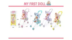 Детская коляска Baby lovely с пупсом металлическая коляска с куклой коляска для кукол металлическая