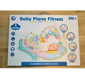 Детский коврик Baby Piano Fitness развивающий музыкальный коврик детский коврик с пианино коврик с дугами