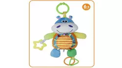 Плюшевый Бегемот с кольцом для кроватки мягкая игрушка-подвеска в коляску подвеска-погремушка бегемотик Плюшевый Бегемот с кольцом для кроватки мягкая игрушка-подвеска в коляску подвеска-погремушка бегемотик