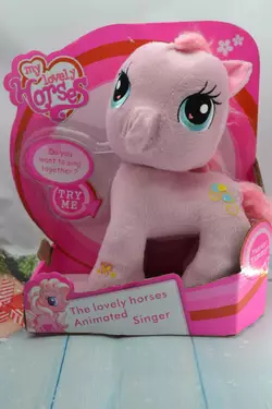 Плюшевая пони My lovely horses игрушка пони из my little pony музыкальная плюшевая пони розового цвета Плюшевая пони My lovely horses игрушка пони из my little pony музыкальная плюшевая пони розового цвета
