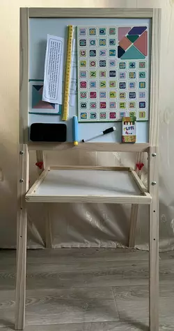 Мольберт Beilaluna 103 см двусторонний магнитный мольберт детский мольберт на 4-х ножках доска для рисование Мольберт Beilaluna 103 см двусторонний магнитный мольберт детский мольберт на 4-х ножках доска для рисование