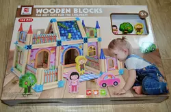 Деревянный конструктор Домик на 128 деревянных деталей конструктор для детей от 3 лет детский конструктор Деревянный конструктор Домик на 128 деревянных деталей конструктор для детей от 3 лет детский конструктор