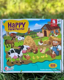 Пазлы Ферма Happy Farm Puzzle из 208 элементов набор пазлов с животными для детей от 4-х лет развивающие пазлы Пазлы Ферма Happy Farm Puzzle из 208 элементов набор пазлов с животными для детей от 4-х лет развивающие пазлы