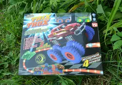 Автомобильный трек Trix Trux канатный трек с 2 машинками детский трек со светом детские гоночные треки Автомобильный трек Trix Trux канатный трек с 2 машинками детский трек со светом детские гоночные треки