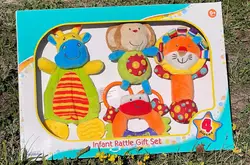 Погремушки в виде животных подарочный набор погремушек для новорожденных игрушка жирафа для малышей Погремушки в виде животных подарочный набор погремушек для новорожденных игрушка жирафа для малышей