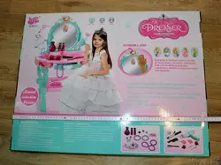 Детское трюмо XY Long Toys игрушечный туалетный столик с подсветкой трюмо со стульчиком и аксессуарами Детское трюмо XY Long Toys игрушечный туалетный столик с подсветкой трюмо со стульчиком и аксессуарами