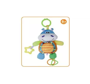 Плюшевый Бегемот с кольцом для кроватки мягкая игрушка-подвеска в коляску подвеска-погремушка бегемотик Плюшевый Бегемот с кольцом для кроватки мягкая игрушка-подвеска в коляску подвеска-погремушка бегемотик