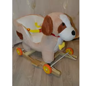 Каталка-качалка Собачка Мягкий герой детская музыкальная качалка со спинкой каталка с колесами для малышей Каталка-качалка Собачка Мягкий герой детская музыкальная качалка со спинкой каталка с колесами для малышей