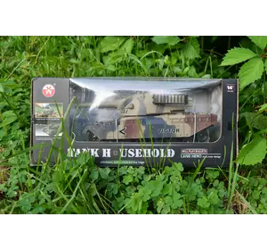 Детский танк HouseHold электрический танк со светом и музыкой игрушечный металлопластиковый танк с пульками Детский танк HouseHold электрический танк со светом и музыкой игрушечный металлопластиковый танк с пульками