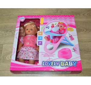 Пупс Lovely Baby музыкальная интерактивная кукла с аксессуарами пупс со столиком для кормлениям пупс с горшком Пупс Lovely Baby музыкальная интерактивная кукла с аксессуарами пупс со столиком для кормлениям пупс с горшком