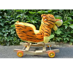 Качалка-каталка Bambi тигр музыкальная мягкая качалка-каталка для дома качалка-каталка с ручкой Качалка-каталка Bambi тигр музыкальная мягкая качалка-каталка для дома качалка-каталка с ручкой