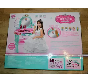 Детское трюмо XY Long Toys игрушечный туалетный столик с подсветкой трюмо со стульчиком и аксессуарами Детское трюмо XY Long Toys игрушечный туалетный столик с подсветкой трюмо со стульчиком и аксессуарами